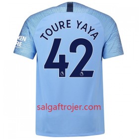 Manchester City Fodboldtrøjer Toure Yaya 42 Hjemmebanesæt 2018/19 Kort ærmer